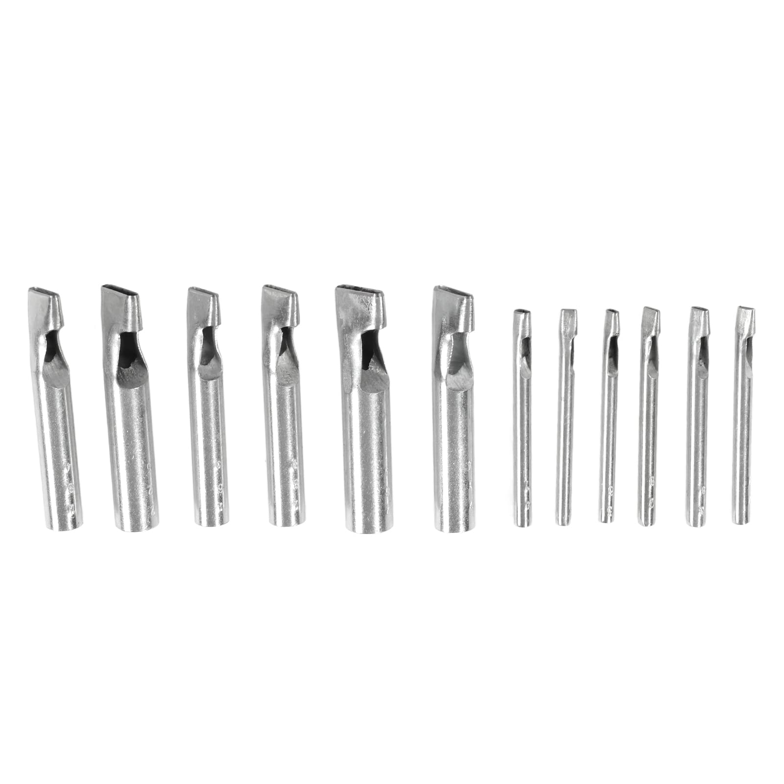 Ensemble de punch en cuir 12pcs | Puncheur de trous à courroie en acier à haut carbone pour cuir/joints/plastiques | Diamètre précis et conception de trou de puce à une pièce