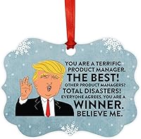 Vista 35 de Andaz Press Presidente Donald Trump Fancy Frame Recuerdo Adorno de Navidad, Regalo de broma de Técnico de Farmacia, 1 paquete, divertidas ideas