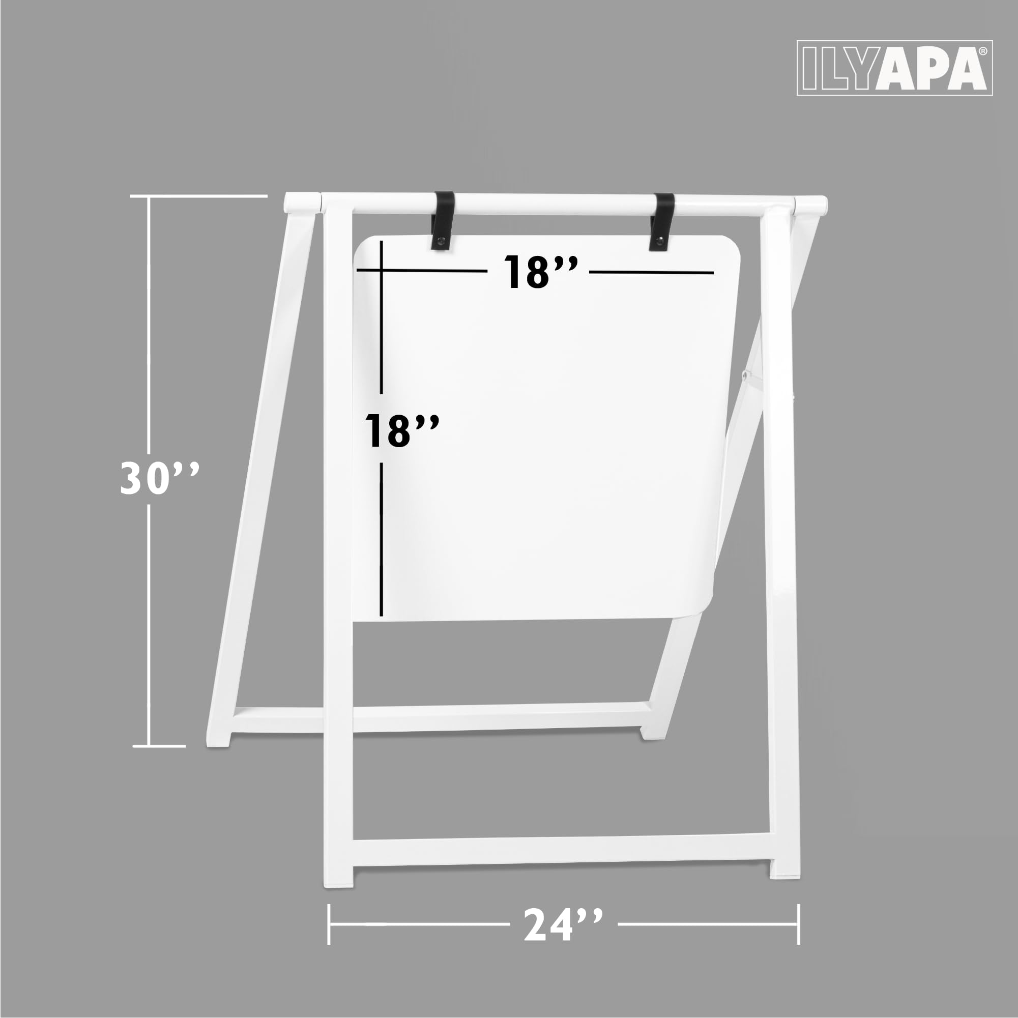 Snapklik.com : Ilyapa Metal Double Sided Swinging Dry Erase Board ...