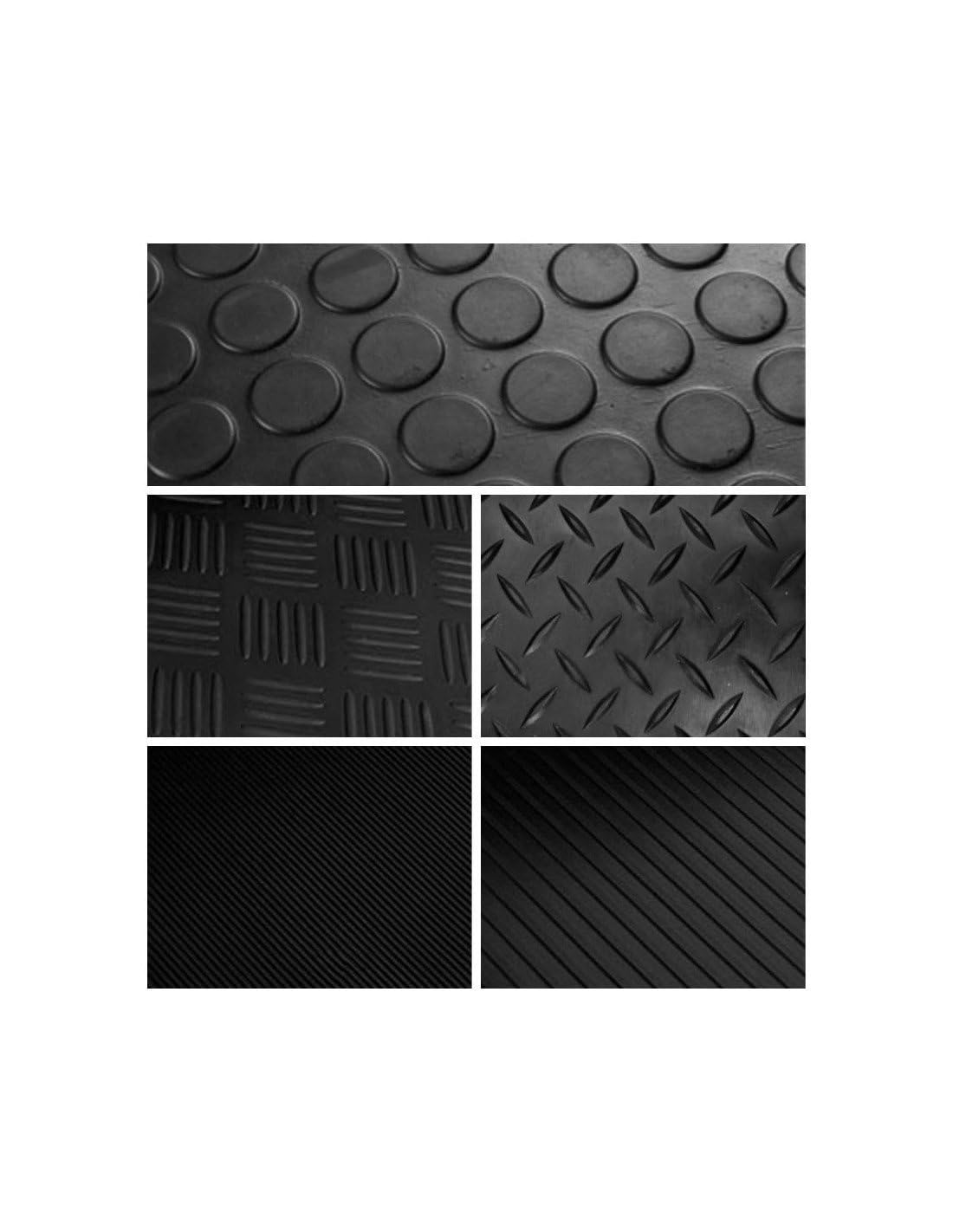JARDIN202 - Estera Antideslizante Suelo Caucho Goma 3mm | Rollos | Pavimento Suelo Goma | 2m (Ancho) x 15m (Largo) (Suelo de círculo)
