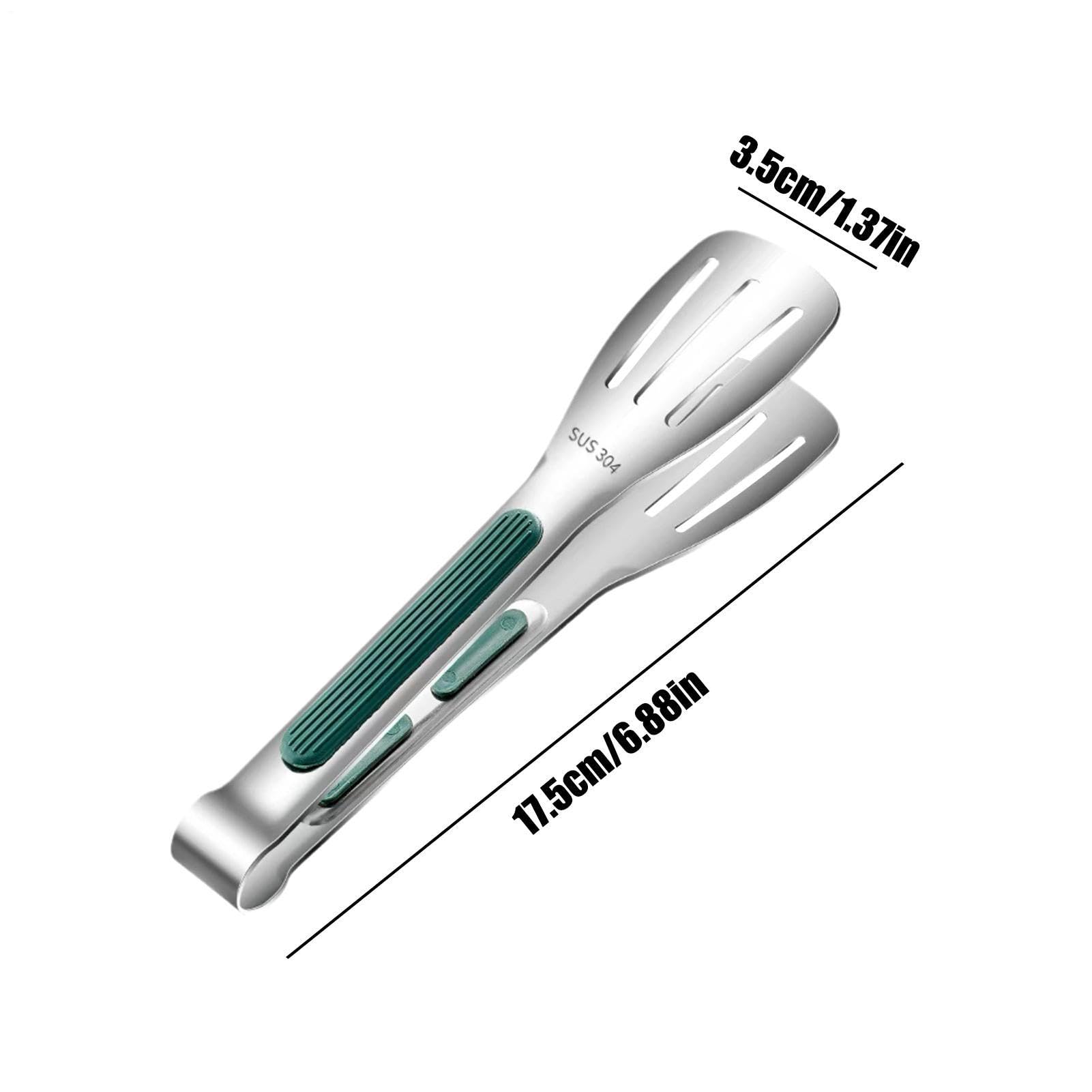 Pinze da Cucina in Acciaio Inossidabile Clip Da Servizio Con Manico | Pinze da Cucina in Metallo Per Pasta Insalata Frutta Sottaceti Antipasti Carne Griglia Barbec