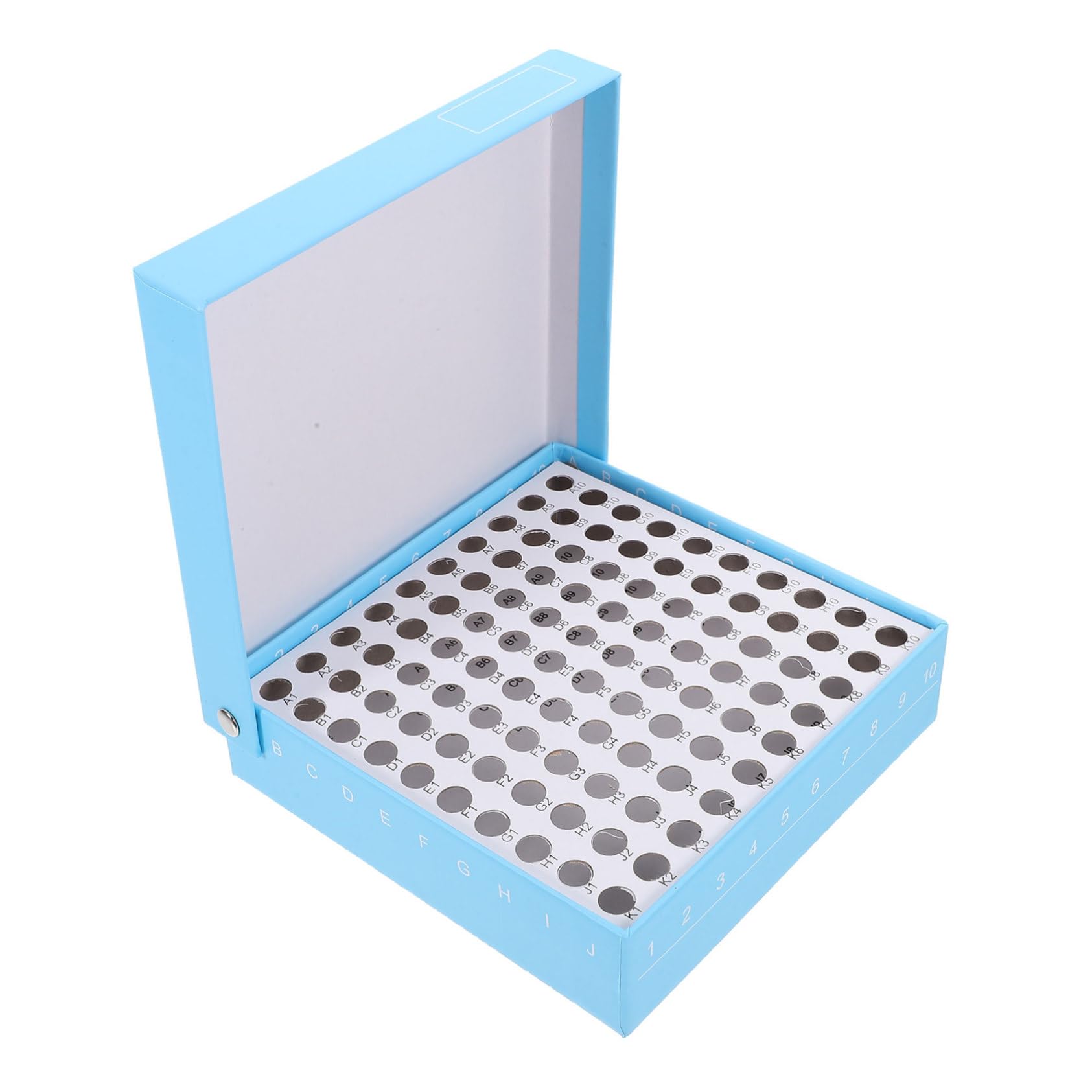 CIYODO Microcentrifuge Tube Storage Box for Freezer 100 Hole Paper Tube Sample Holder