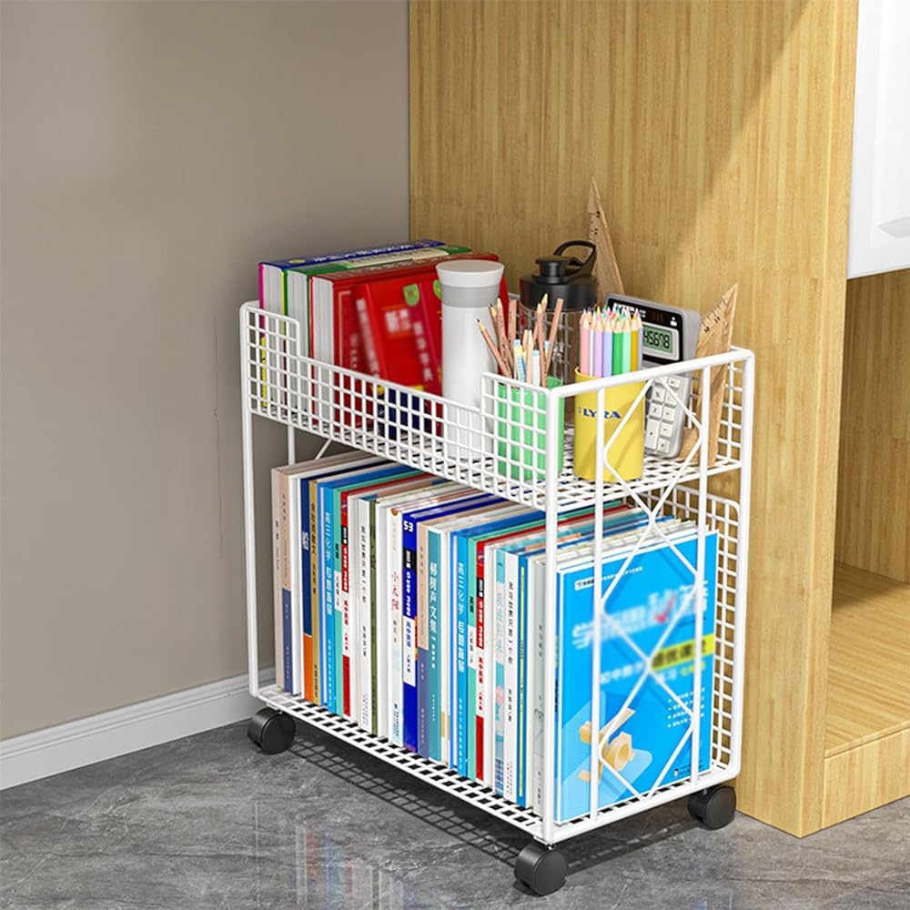 le - Carrello con ruote bloccabili e cartelle sospese, ideale per uso domestico e scolastico