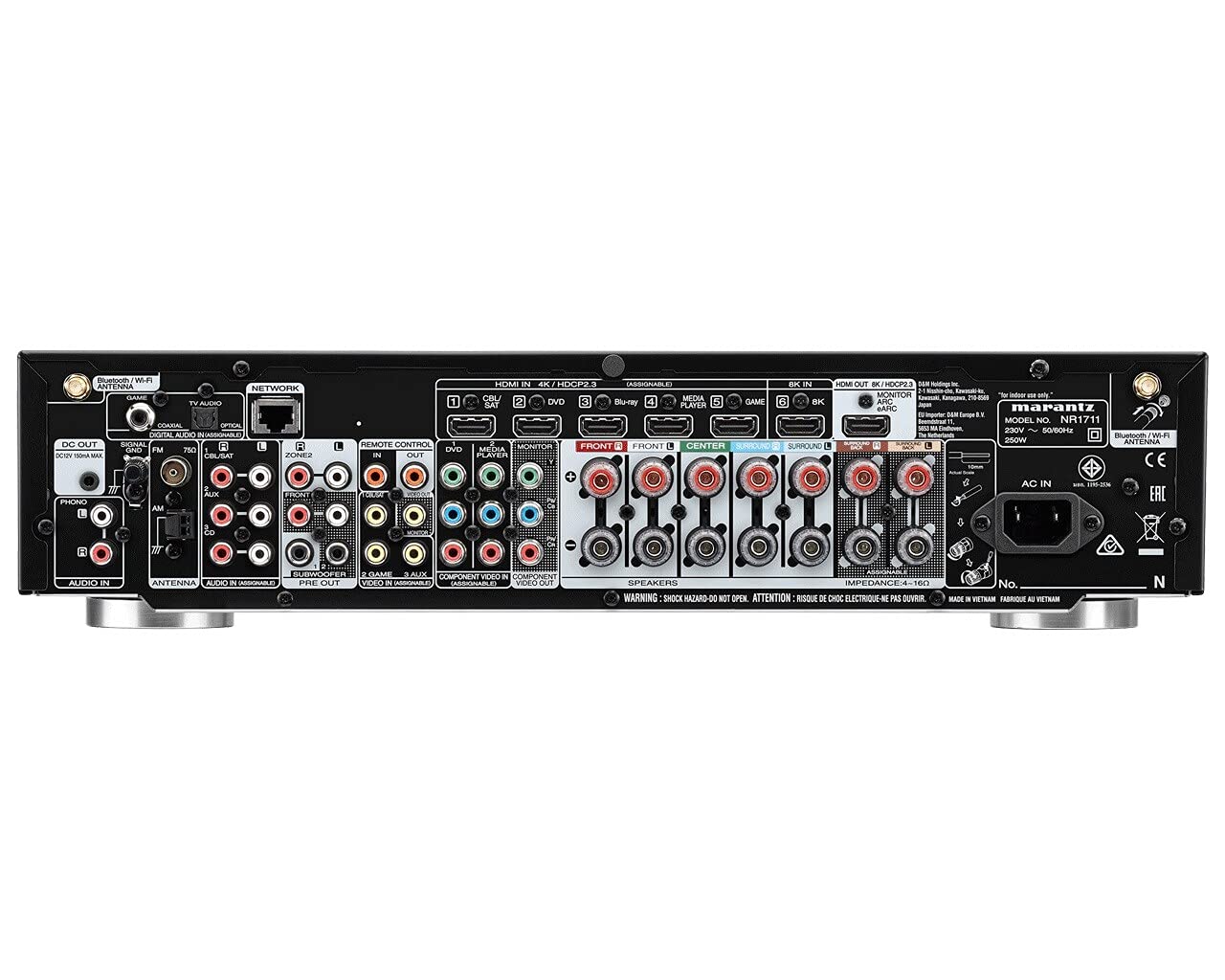 アンプ marantz NR1711 AV Surround Receiver Marantz NR1711 7.2 Channel AV Receiver, HiFi Amplifier, Alexa