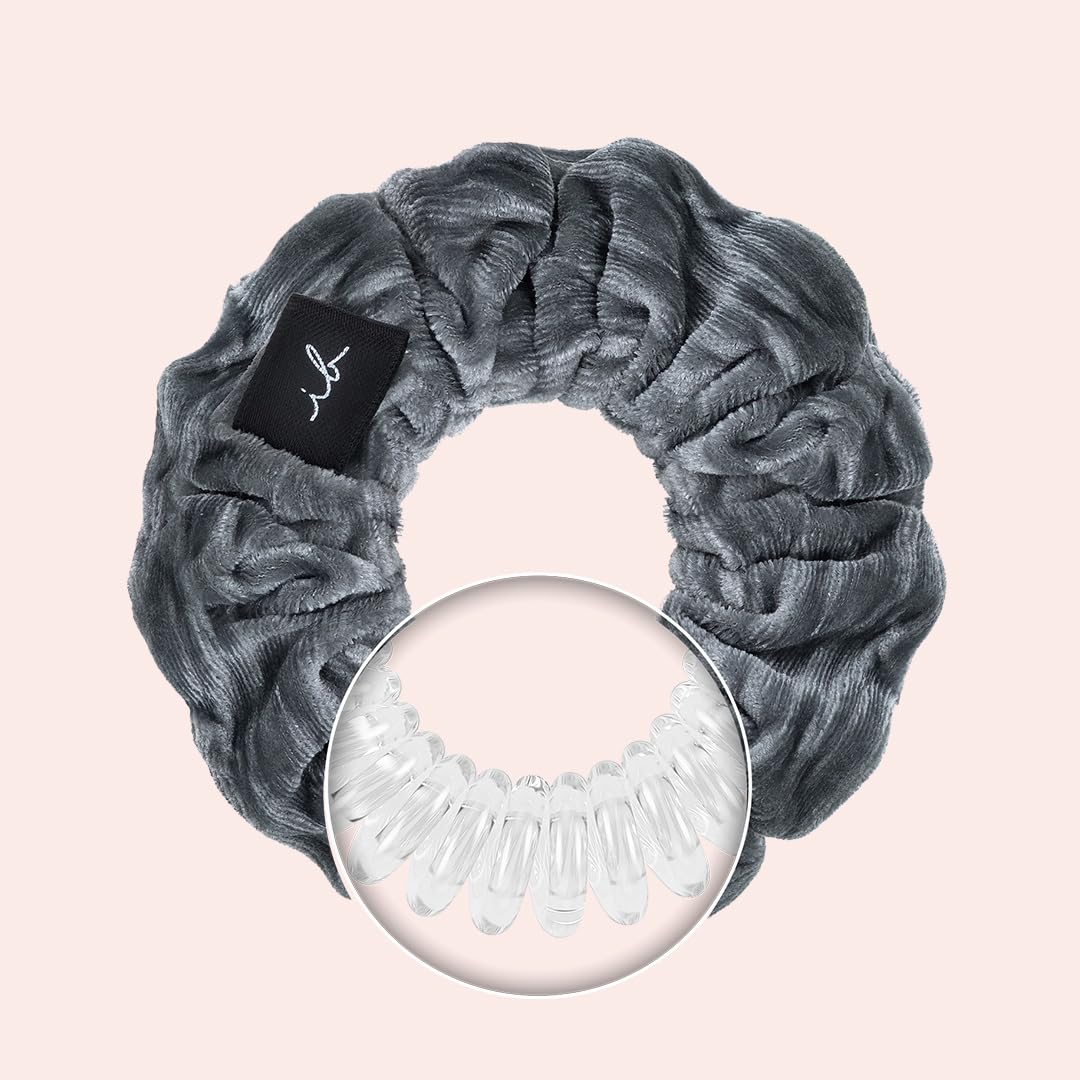 Invisibobble Sprunchie Extra Care X1 Scrunchie tkanina z gumką do włosów w środku - gumka do włosów dla kobiet i mężczyzn wygodne