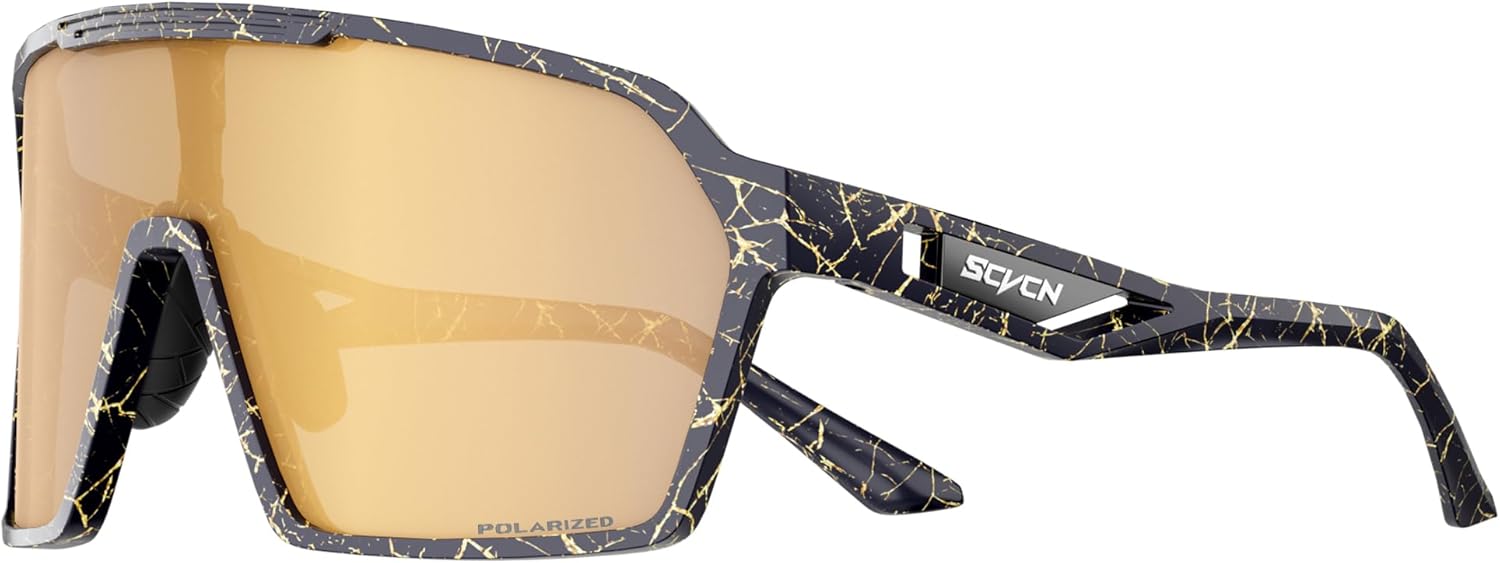 SCVCN Photochromic Cycling Glasses Men Women Mountain Bike Sunglasses MTB Road Bicycle Riding Clear Sports Glasses S325