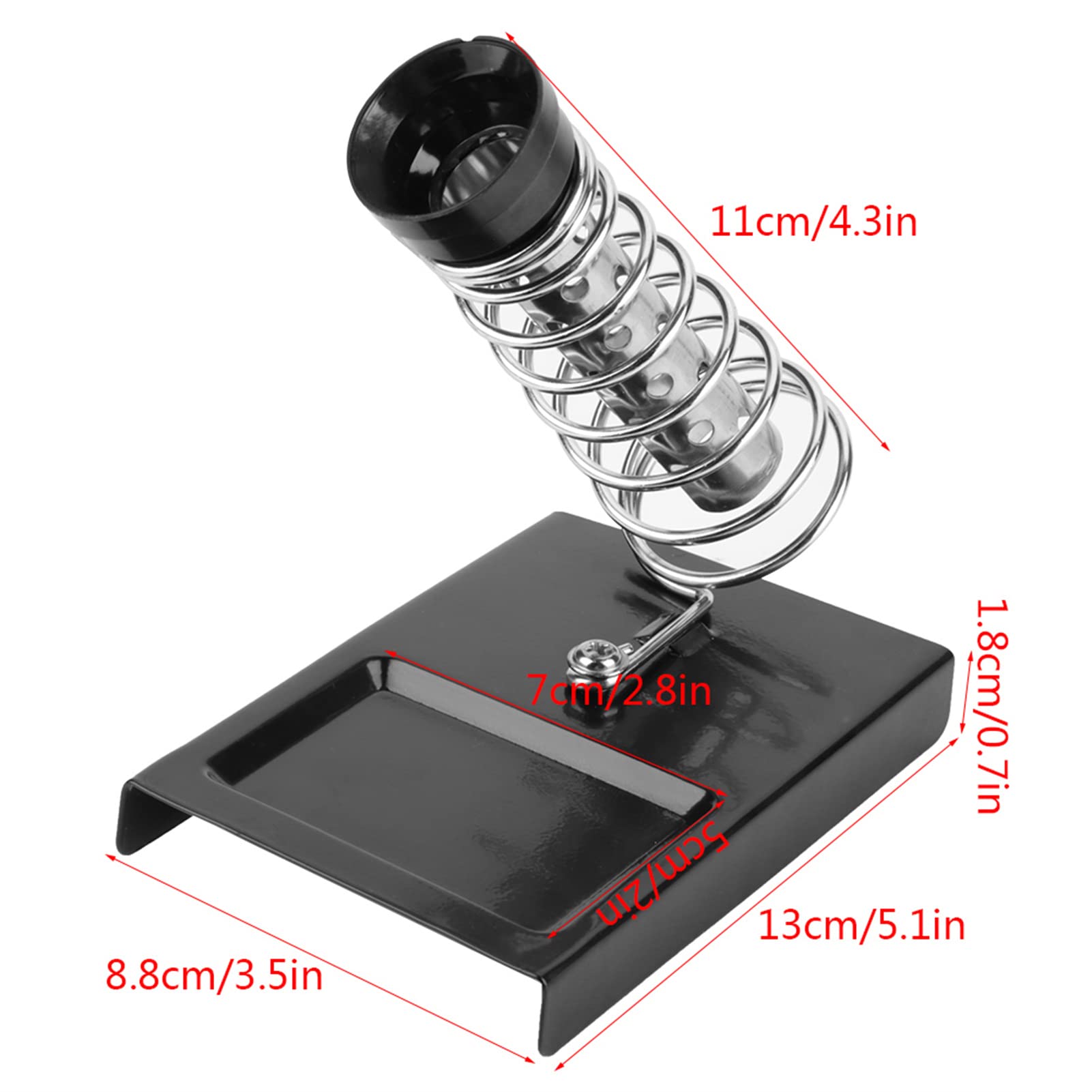 1pc Soldering Iron Holder, Black Soldering Iron Stand Holder Metal Soldering Iron Bracket for Stable Irons