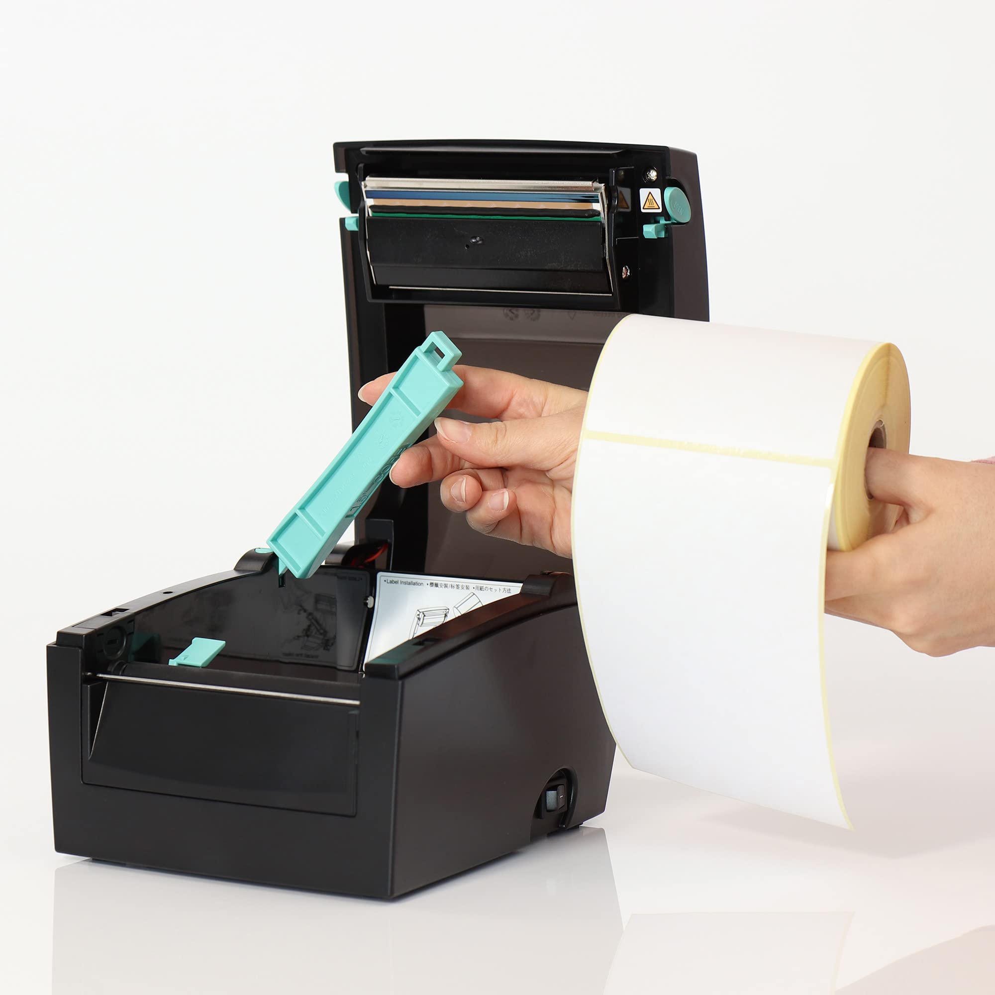 Labelident Versandetikettendrucker BP41 (203dpi) Thermodirektdrucker, Barcode Etikettendrucker mit USB, für DHL, DPD, FedEx, GLS, Hermes, UPS, Zebra Versand