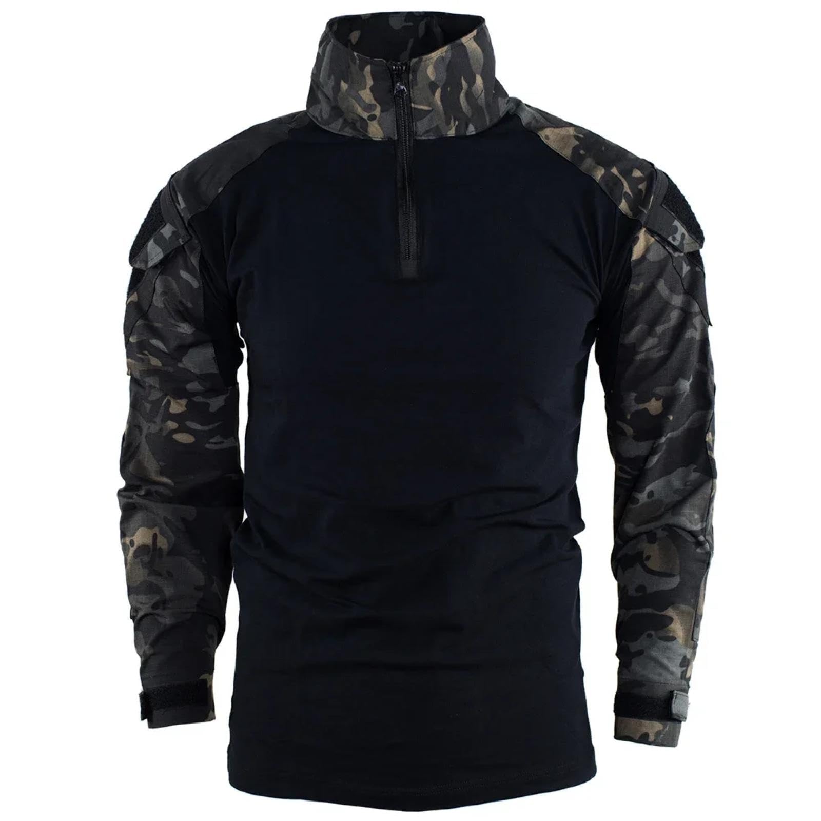 SiVaji Camicia Uomo Casual Formale Shirt Lunghe Manichecamicie Uomo Cargo Multicam Manica Lunga Cotone Abbigliamento 3Xl85-95Kg Cpbk