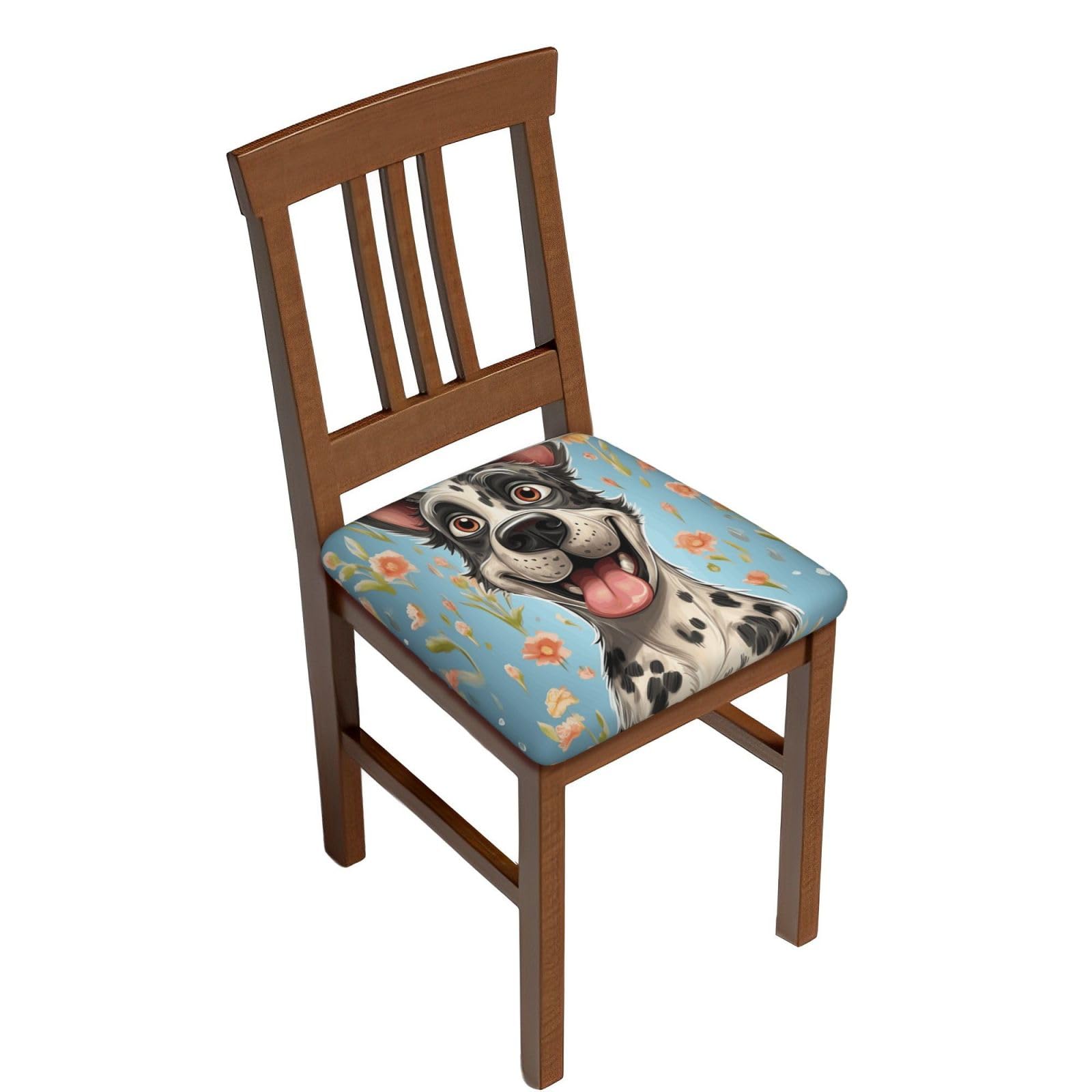 Housse de tabouret de bar carrée 6 pièces imperméable et lavable pour chaise haute de cuisine