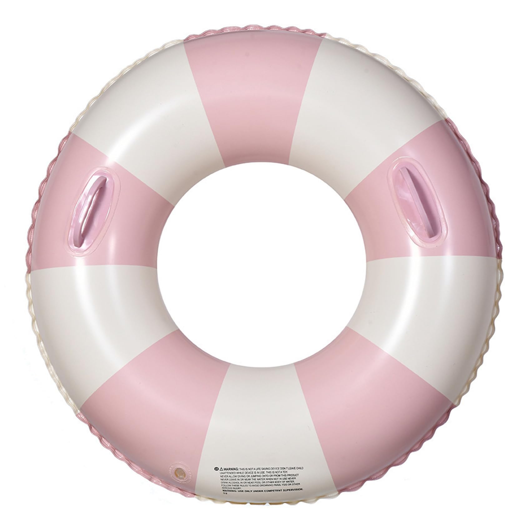 Piscina galleggianti per bambini, tubo per piscina a quadretti retrò, spesso, anti-ribaltamento, anello da nuoto in PVC carino con manici per bambine, 31, 5 pollici.