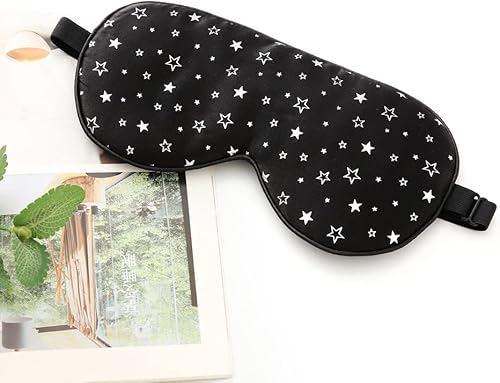 Miniatura 2 de Tim & Tina Máscara de dormir 100% de seda cómoda, súper suave, antifaz para los ojos que bloquea la luz para dormir, trabajo por turnos, siestas,