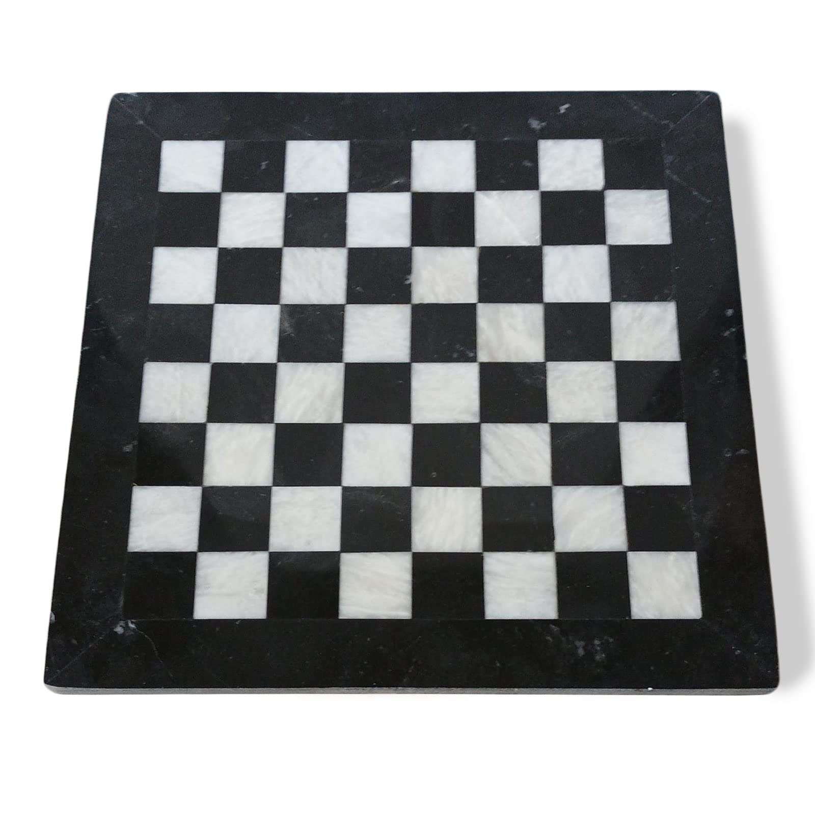 Czarny Marmur szachownica Majów i Biały z Szachami White Black Marble Chessboard 30x30