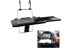 CPROSP Steering Wheel Desk Tray: Foldable Car Organizer for Work, Eating, Writing