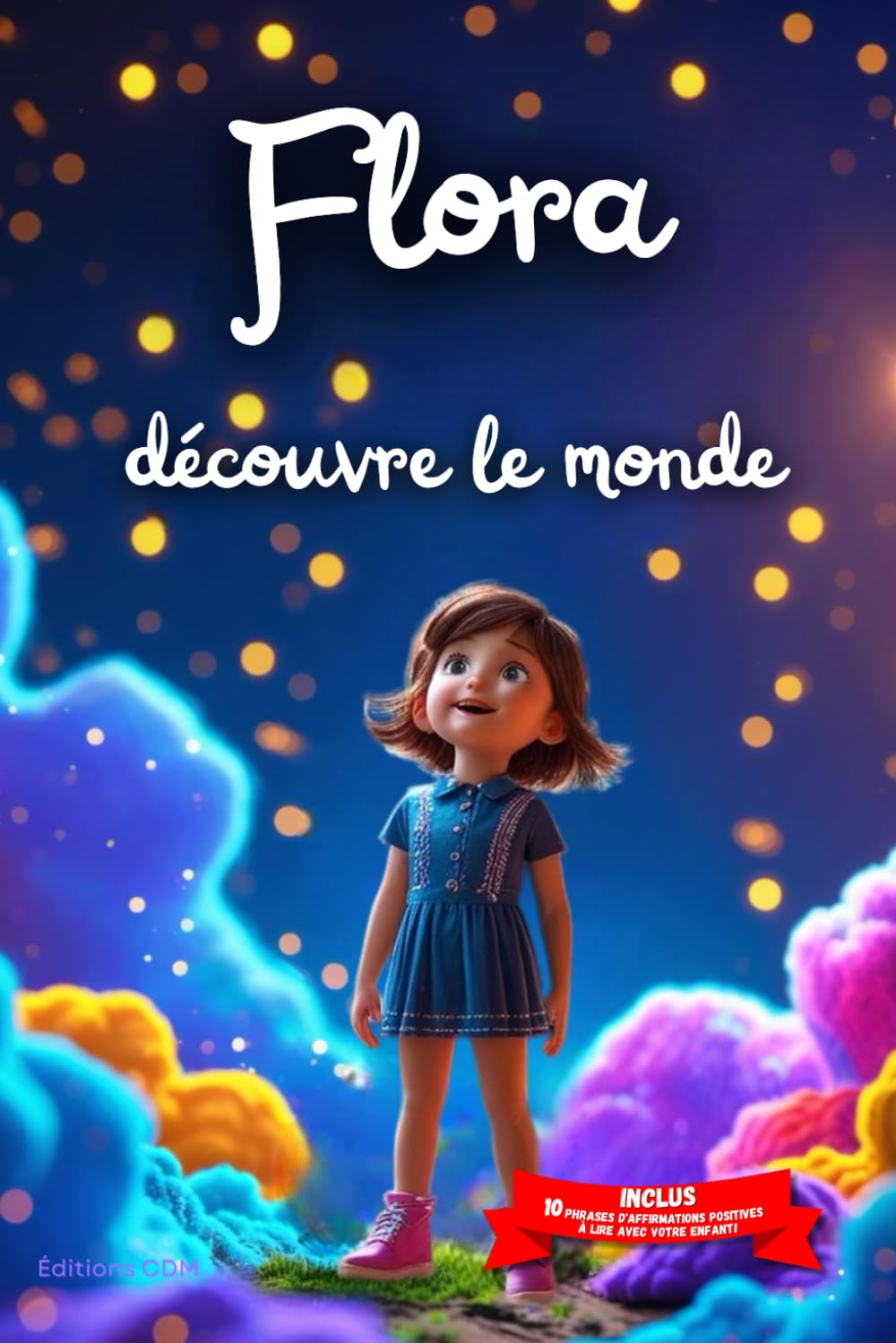 Flora découvre le monde: Livre personnalisé prénom, mini-histoires magiques, aventures, confiance en soi, leçons de vie, affirmations positives, ... en famille, endormissement paisible : Flora