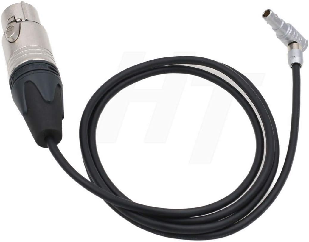 HangTon XLR 5 Pin Female Right Angle 00B 5 Pin Audio Input Cable for ARRI Alexa Mini and Z Cam Camera (xlr to RA 5pin) - Image 5