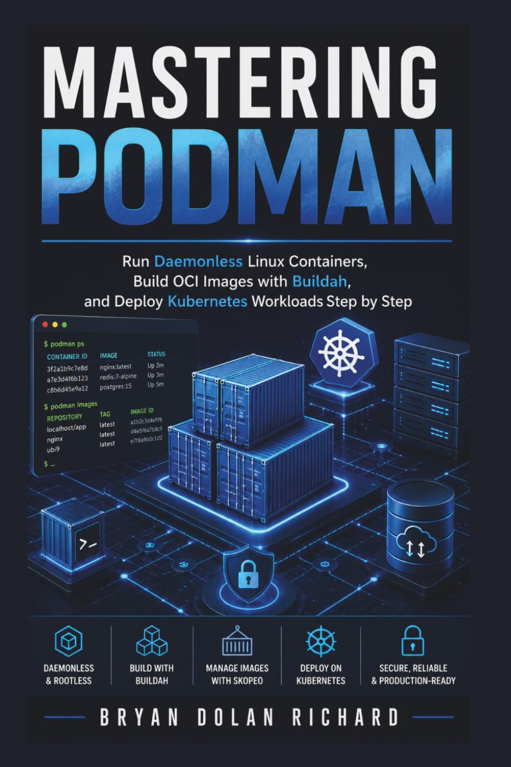 Mastering Podman: Run Daemonless Linux Containers, Build OCI Images with Buildah, and Deploy Kubernetes Workloads Step by Step