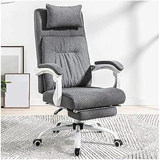 SMLZV Sillas de Oficina, Silla de la computadora de Oficina, Juegos Silla reclinable Silla del Jefe ergonómico Inicio Silla giratoria Business Desk-Gris (Size : Grey)