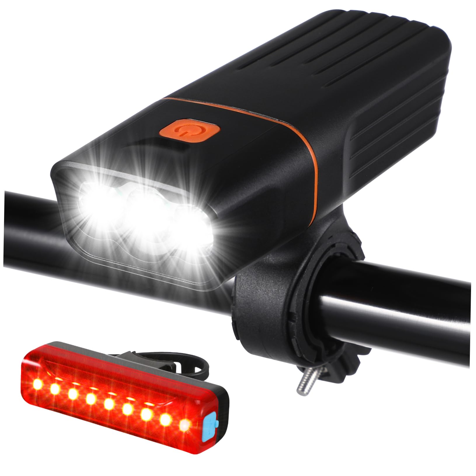 Phare de vélo LED rechargeable lumière étanche cyclisme facile - 8