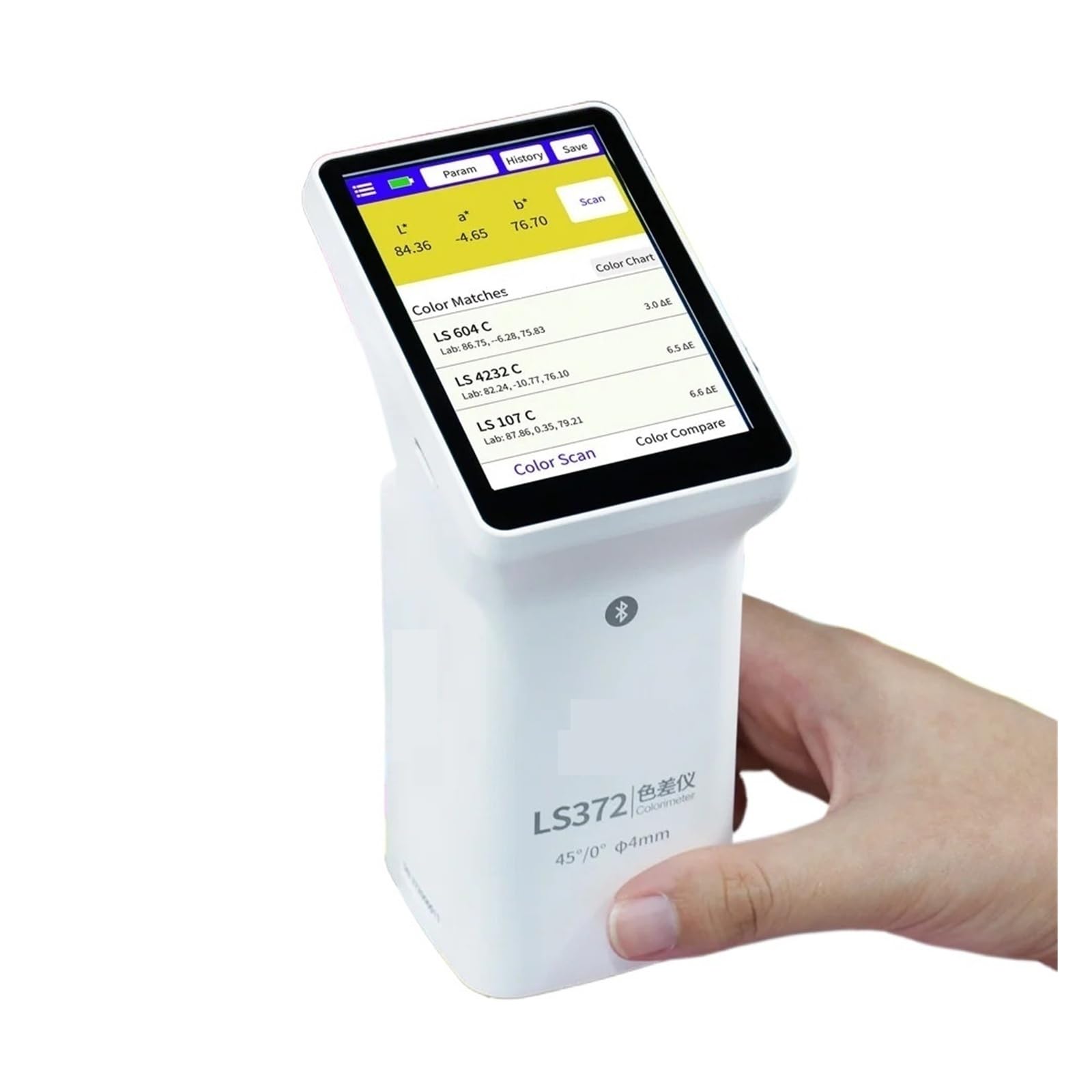 Tester for la differenza cromatica con apertura da 4 mm colorimetro digitale LS372 Operazione semplice