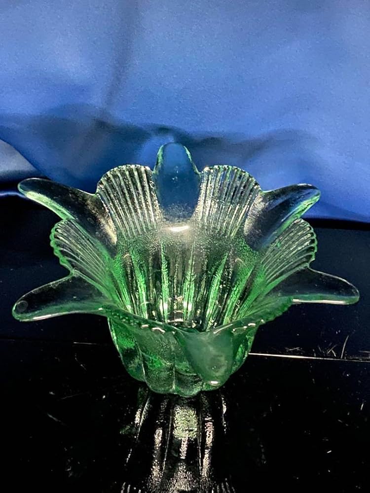 ガラス 花瓶 スペイン製 青 緑 ガラス 花瓶 スペイン製 青 緑