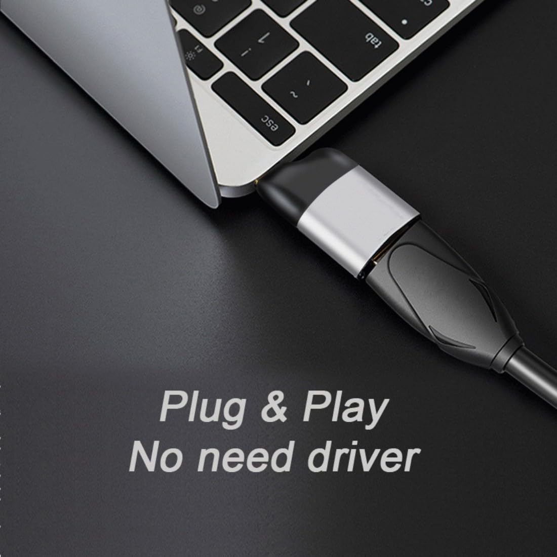 CY Câble adaptateur USB C vers DisplayPort ou HDMI ou VGA ou Mini-DP ou LAN, 4 K, 60 Hz - pour tablette, téléphone, ordinateur portable