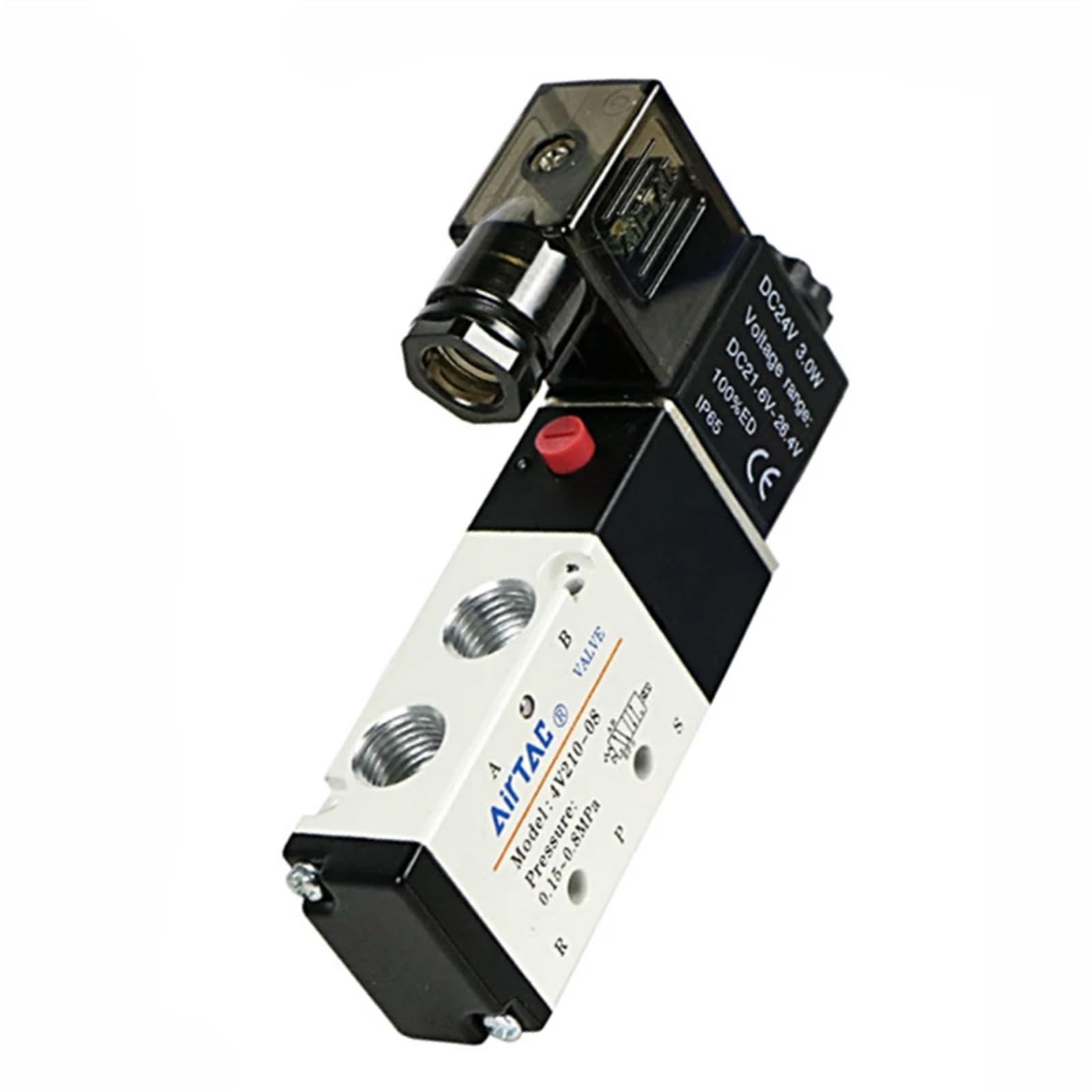 Vanne d'air pneumatique 4v210-08 à inversion rapide et bobine 24v stable