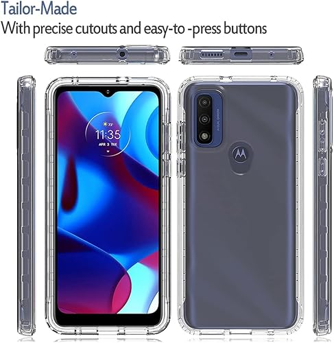 Miniatura 5 de Funda para teléfono Moto G Pure  Motorola G Pure 2021 con protector de pantalla de vidrio templado, carcasa protectora de cuerpo completo