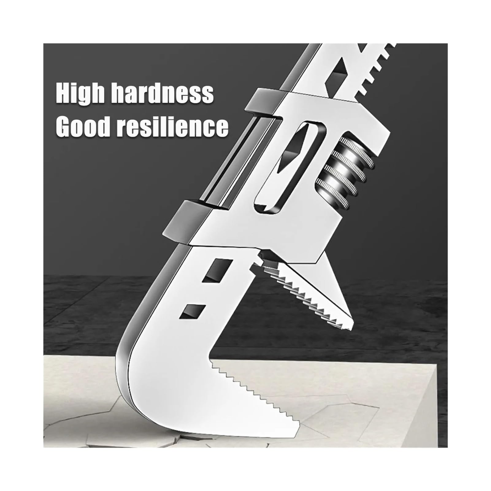 Llave inglesa tipo F de 10", 12" y 15" con ángulo recto apertura mordaza amplia, ajustable, ideal for reparaciones automóviles, construcción el hogar(C)