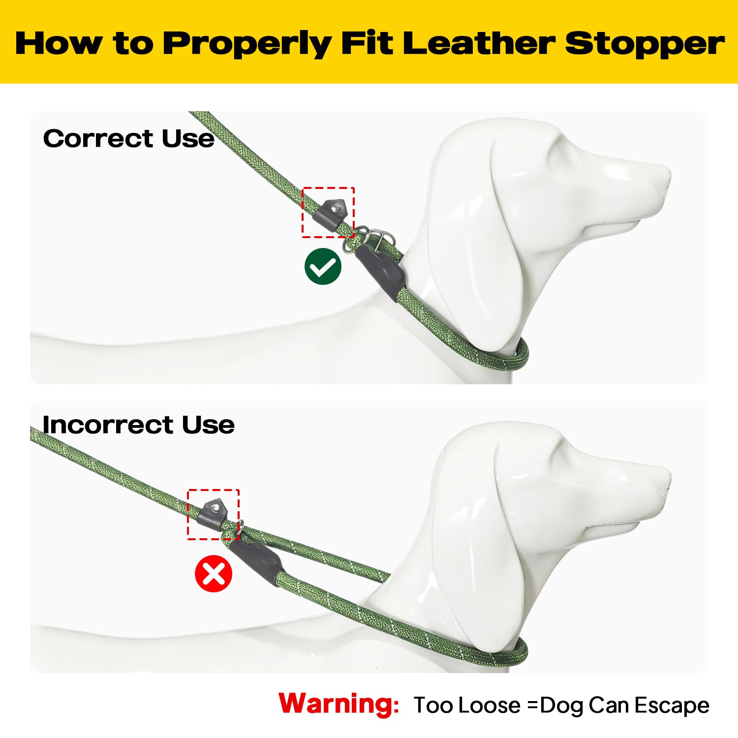 Fida Correa Antideslizante Duradera para Perro, Paquete de 5, Resistente de 1/2 Pulgada x 6 pies, cómoda y Fuerte, Correa de Entrenamiento para Mascotas sin tirones con Altamente Reflectante