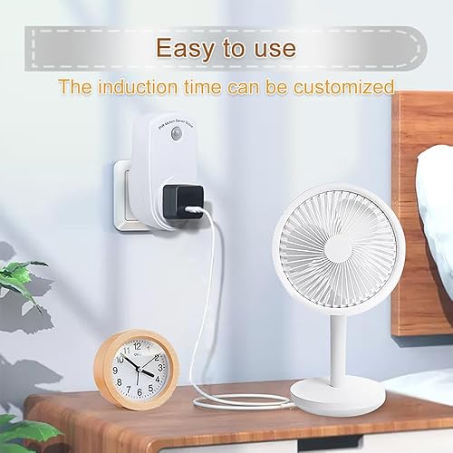 Miniatura 5 de ZORZA Interruptor de sensor de movimiento, enchufe de luz con sensor de movimiento, entrada de 120 V/60 Hz, rango de detección de 120 grados, 4 uds