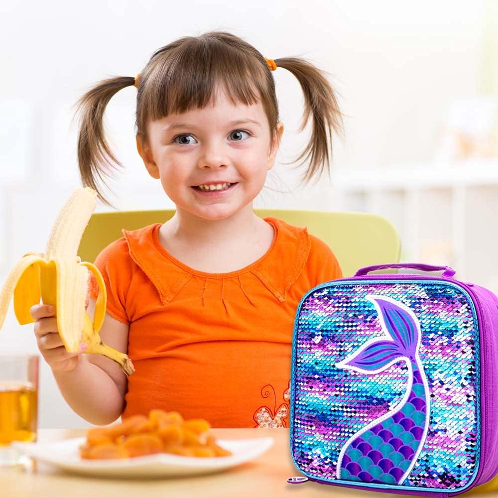 3PCS Kids Backpacks for Girls, 16" Little Kid Preschool School Bookbag and Lunch Box - Unicorn/Mermaid/Flamingo | 3PCS, Preschool School, Bookbag, and Lunch Box - Image 2
