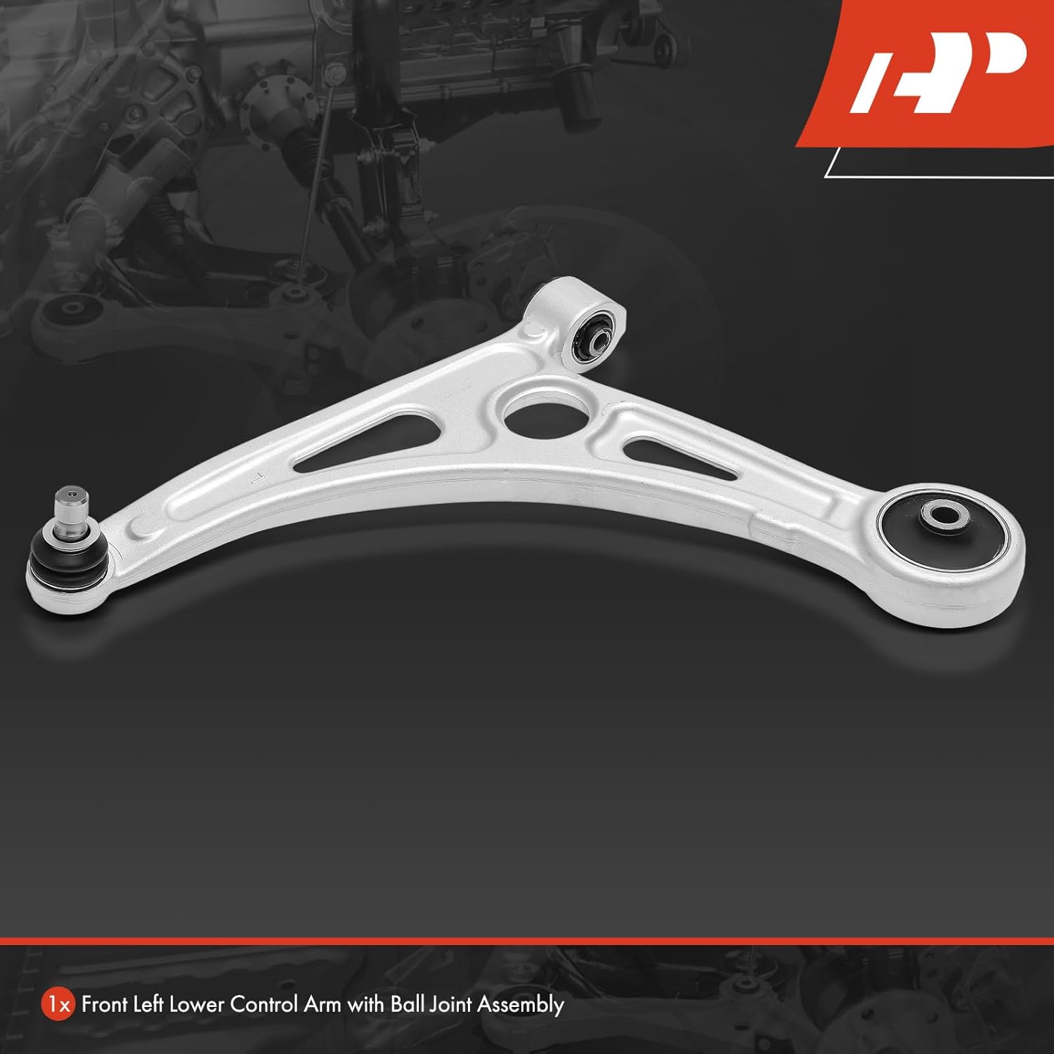 A-Premium Front Left Lower Control Arm, with Ball Joint & Bushing, Compatible with Hyundai Sonata 2016-2019 & Kia Optima 2017-2020