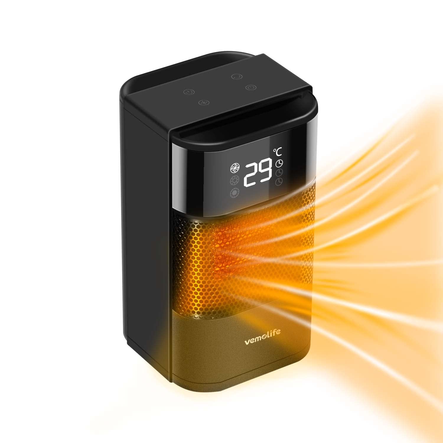 Amazon.com: Mini Electric Heater Office Room Desktop Fan Heater Portable  children Room Temperature Control PTC ceramic Warmer Machine 800W : Home u0026  Kitchen