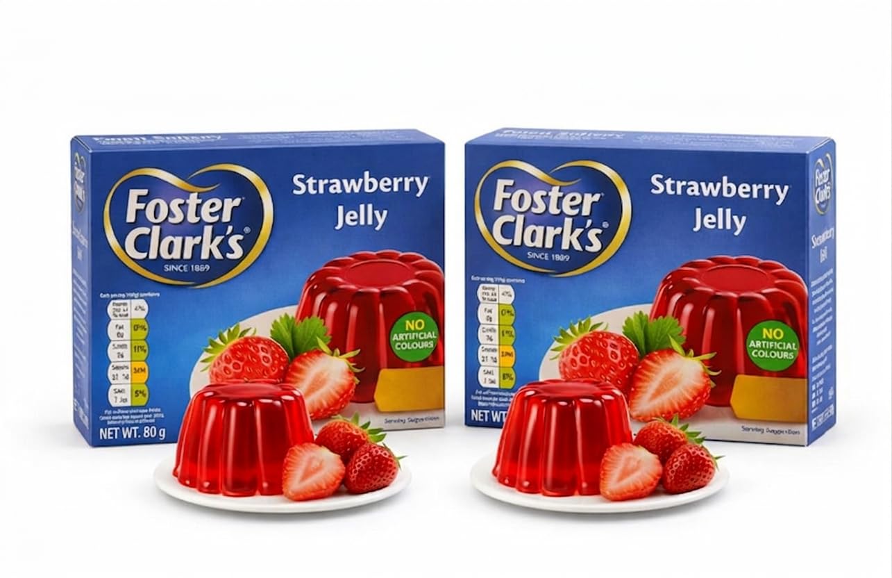 Foster Clark's Strawberry Jelly, Pack Of 2, (2 x 80G)-image-28
