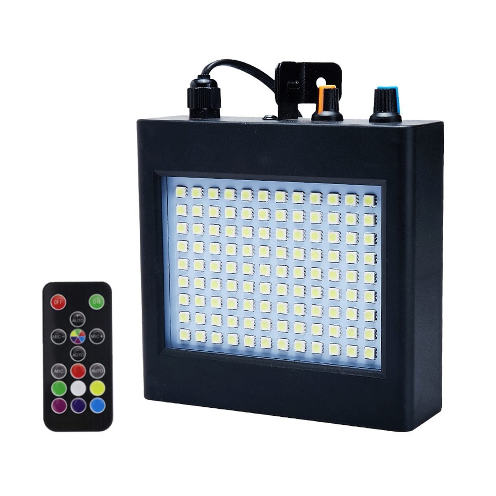 Éclairage stroboscopique 108 LED RVB à vitesse variable avec contrôle à distance - 8