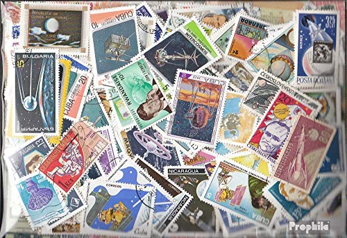 Timbres pour les collectionneurs thématique espace et fusées lot de 2000 Prophila