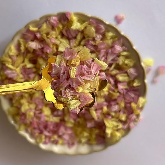 Forget me nots 0.35oz,Yellow Pink Mixed with Dried Petals