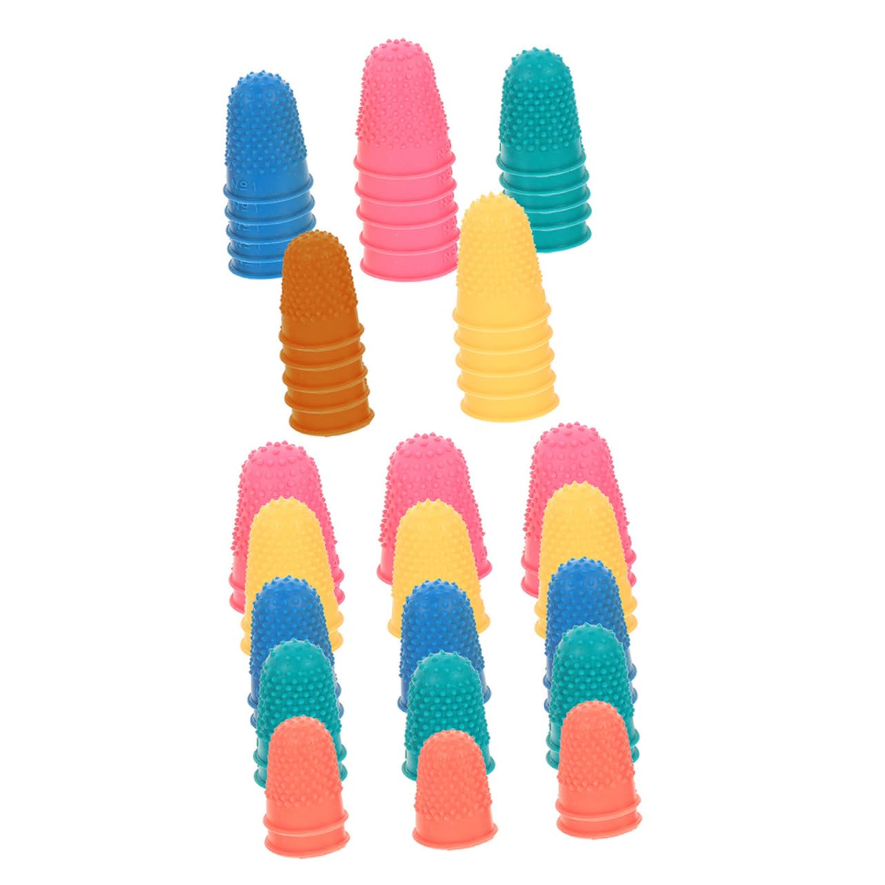 Healvian 3 Series Dedales Antideslizantes Con Agarre De Gel De Protección Media Para Dedos Almohadillas Para Pulgar Para Dedos Tapa Protectora Para 50 piezas*3