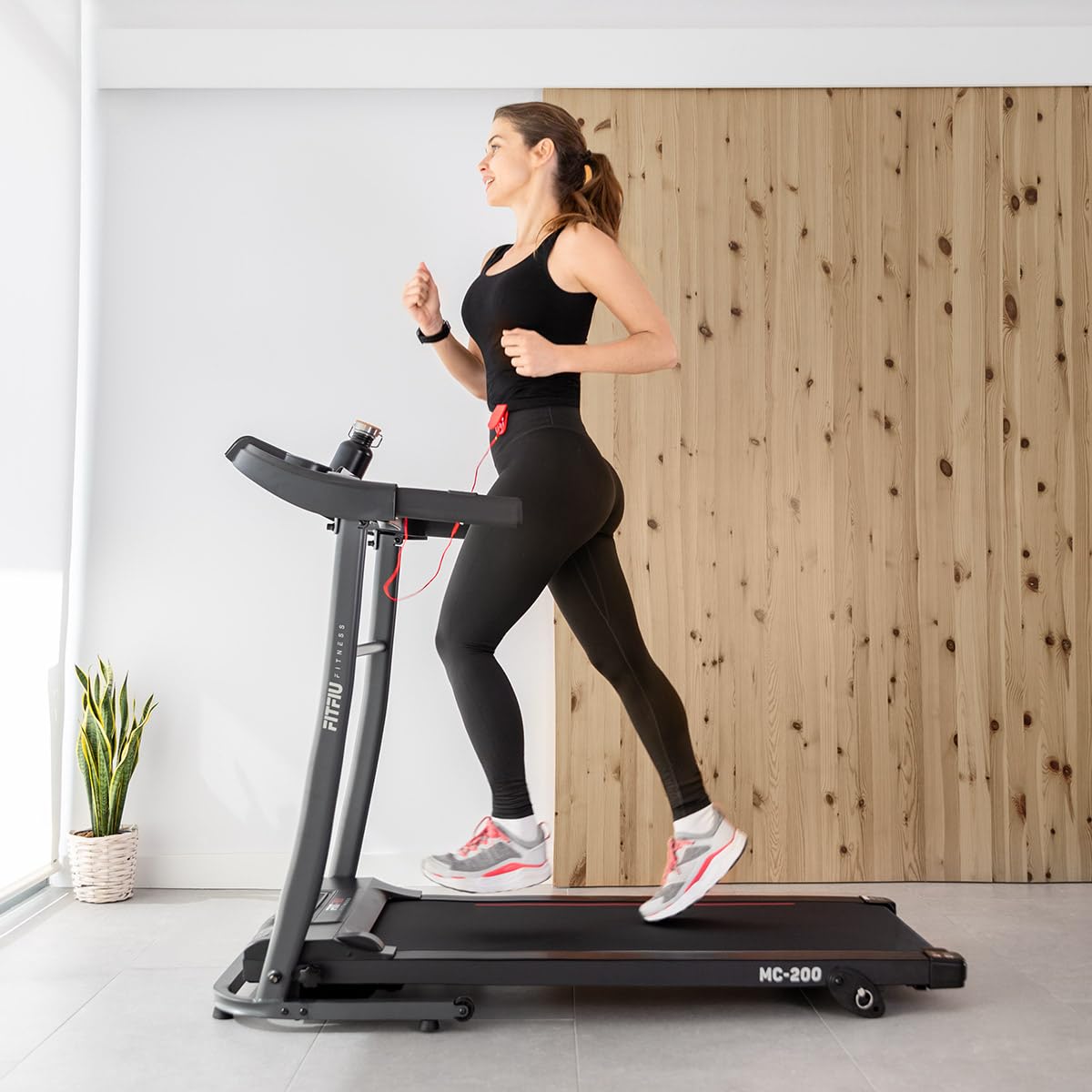FITFIU Fitness MC-200 - Cinta de correr Plegable, 14 km/h, 1500 W, superficie de carrera 40x110cm, pulsómetro, 12 programas (Reacondicionado)