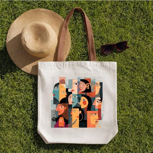 Image of Kaigan Premium Tote Bag Printed Designed Canvas Tote Bags For Women, Ecofriendly Cotton Canvas Bag for Girls Tote bag For Shopping, College, Travel, Handbag For Unisex