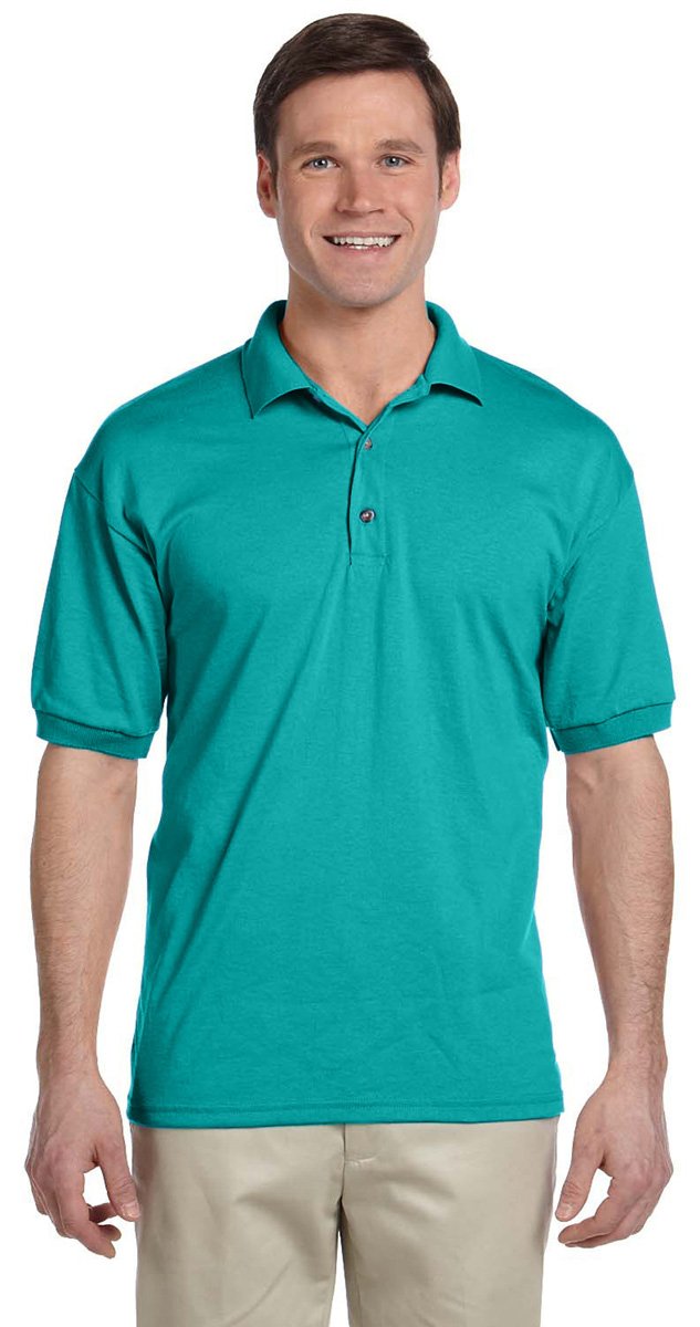 Gildan Men's Graphite Heather Adult Dryblend Jersey Short Sleeve Polo Shirt (Xl) (Graphite Heather)