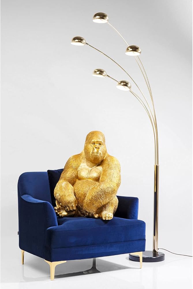 Amazon.co.jp: KARE カレ 正規品 オブジェ ゴリラ ゴールド 金 XL 置物