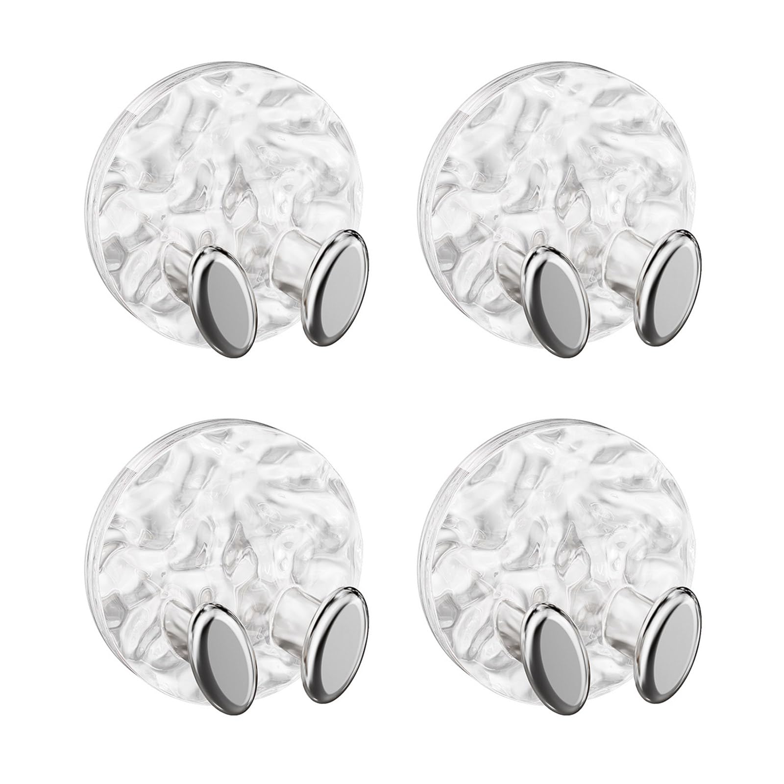 Tertioi Silver 4 Adhesive Cable Management Hooks Damage Release Wall Mount Usb Holder Home Tangle Release Cord Storage Adhesive Organizer