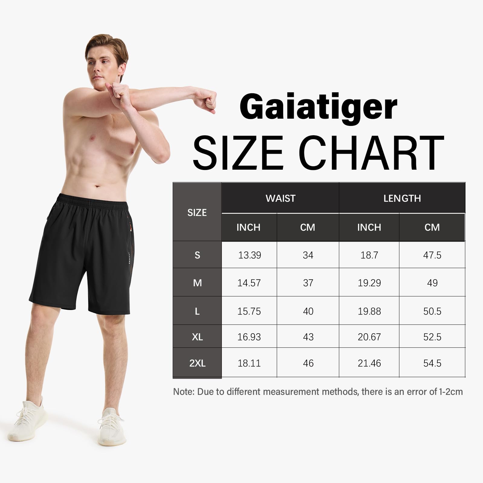 Cimic Pantalon Corto Hombre para con Bolsillo, Transpirables de Secado Rápido Correr Ropa Deportiva Hombre, Gym, Fitness,Tenis — view 7