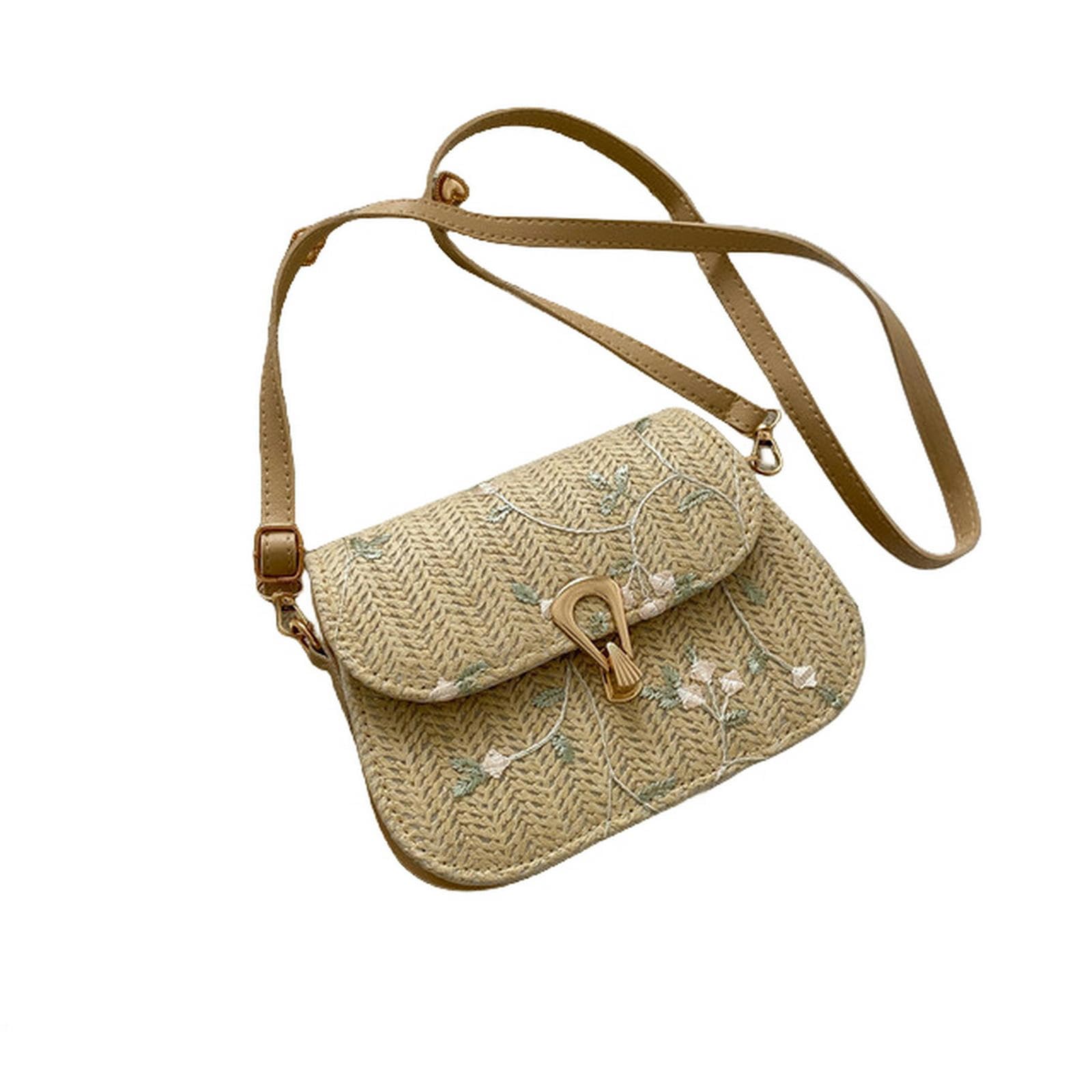 NOGRAX Schulrucksack Mode Spitze Blume Schulter Crossbody Tasche Sommer Strand Shopper Tasche Damen Handgemachte Gewebte Handtasche Für Mädchen