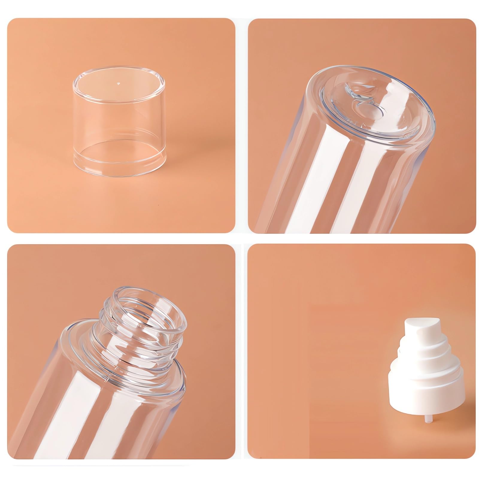 12 Stück, 30ml Transparent Kunststoff Sprühflasche Nachfüllbar Sprühflaschen Reinigung Klein Feinen Nebel Reiseflaschen reisen