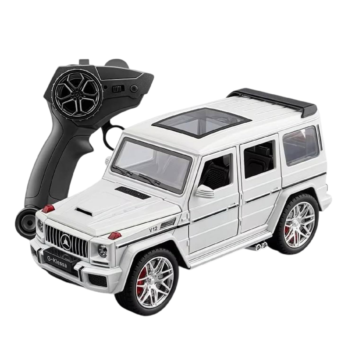 1:24 Scale RC Luxury SUV Alloy Model Car with 2.4GHz Remote Control, Realistic G-Class Style Design, Forward & Reverse Drive, Detailed Interior, Durable Die-Cast Body, Remote Control Toy Car