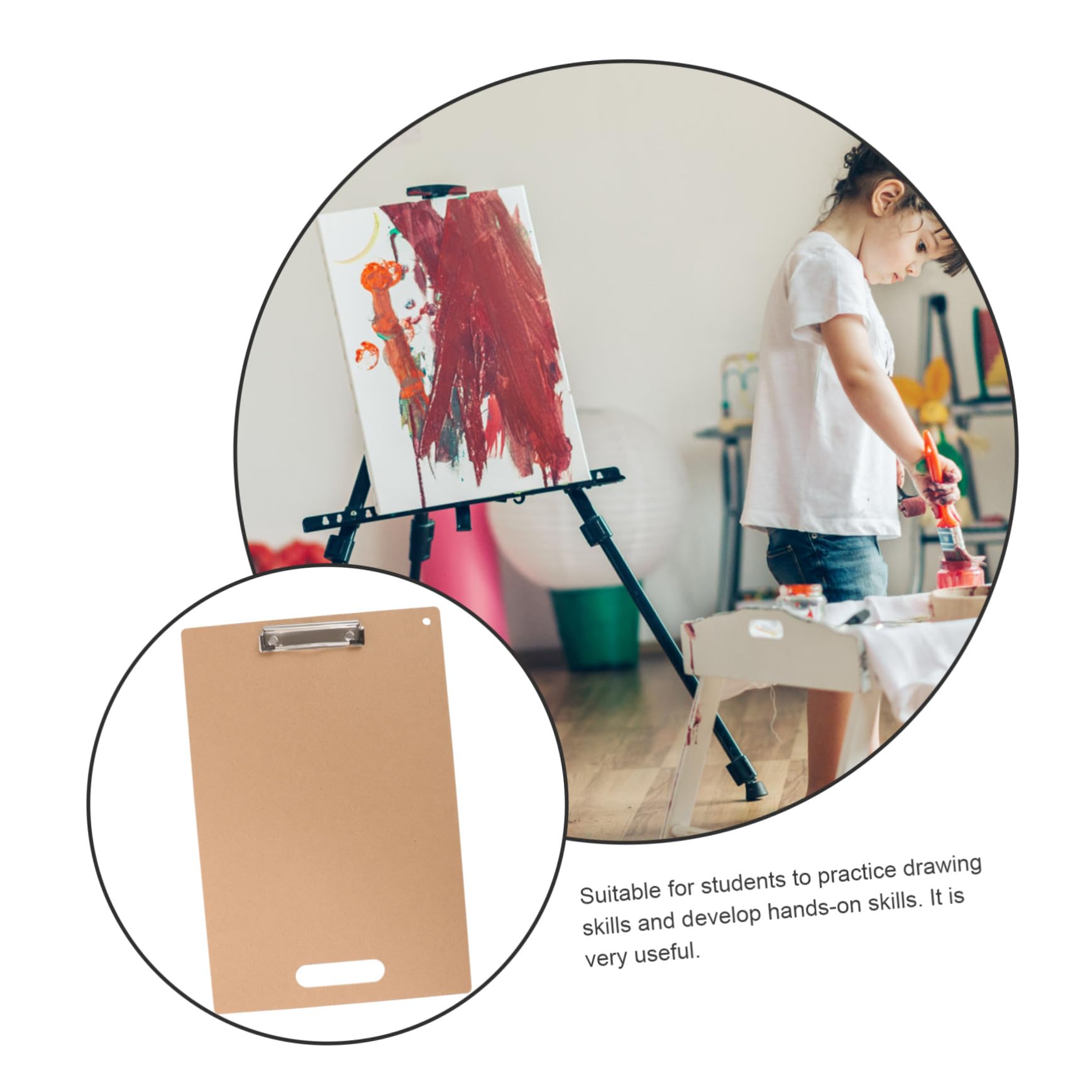PLAFOPE Tavoletta da Ultra Sottile con Clip Portatile per Resistente e Leggera per Schizzi e Pittura in Viaggio