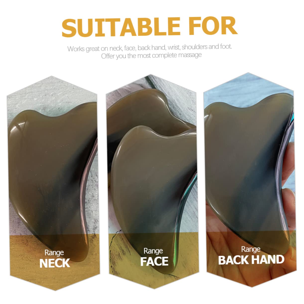 minkissy 5piezas Guasha Board De Para Masaje Facial y Herramienta Multifuncional Para Aliviar La y La Circulación Para Profesional y Personal